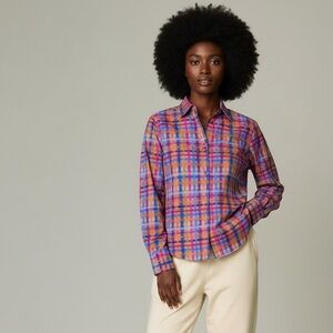 Colorful Plaid Button Down Shirt